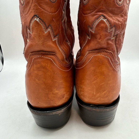 Lucchese 1883 Men’s Cowboy Western Boots Camel Brown Leather Women’s Size 10 2E - Picture 10 of 14